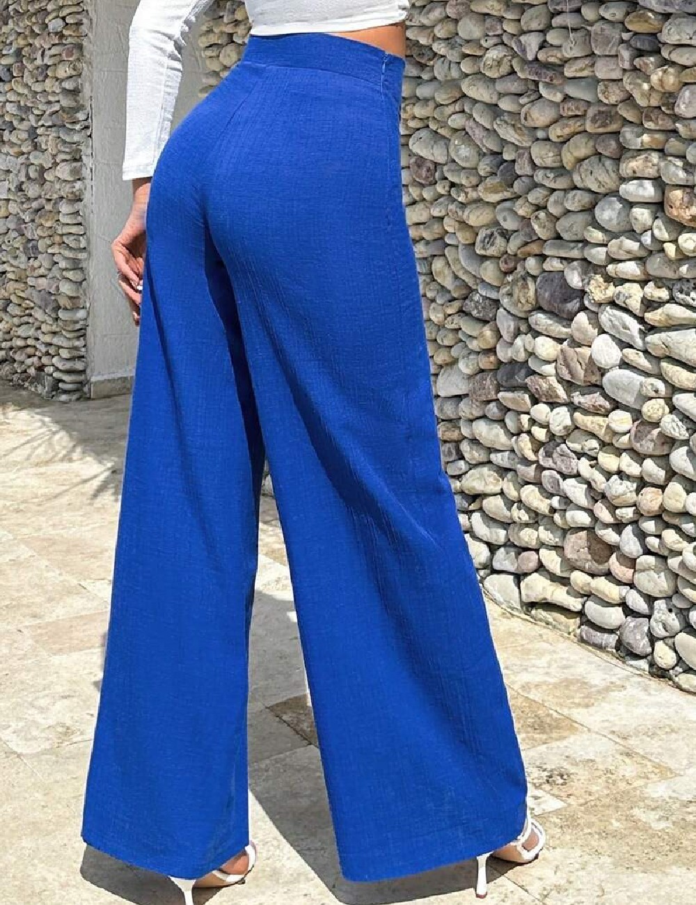 Pantaloni Miss Quull, albastru - 1 | YEO