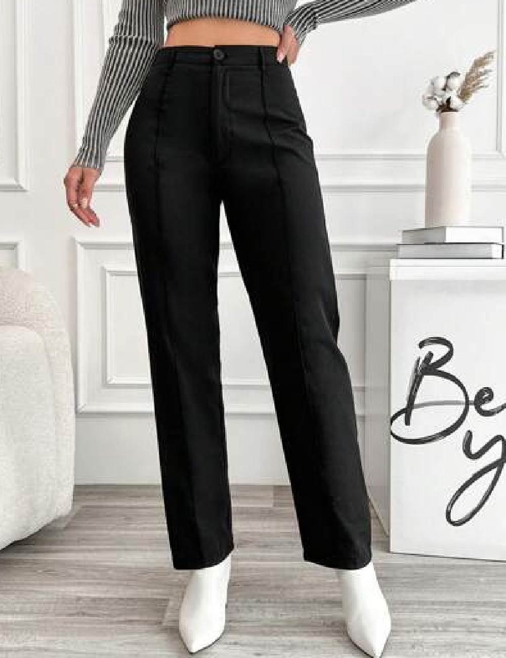 Pantaloni SHEIN, negru