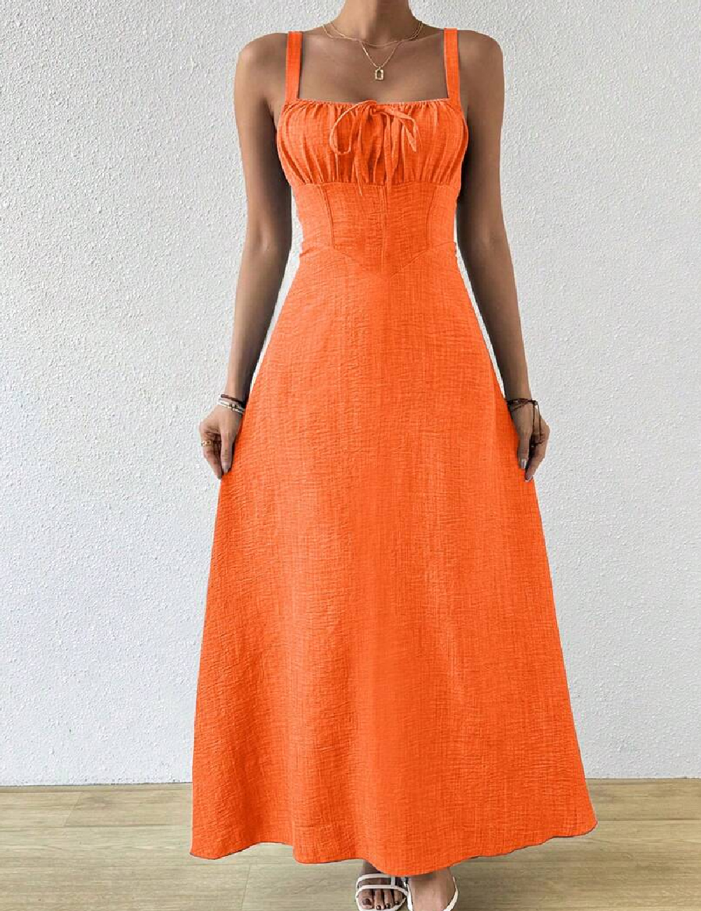 Rochie lunga SHEIN, portocaliu