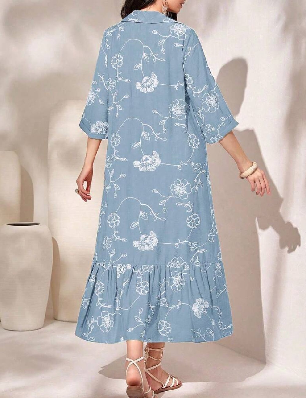 Rochie medie SHEIN, bleu - 1 | YEO