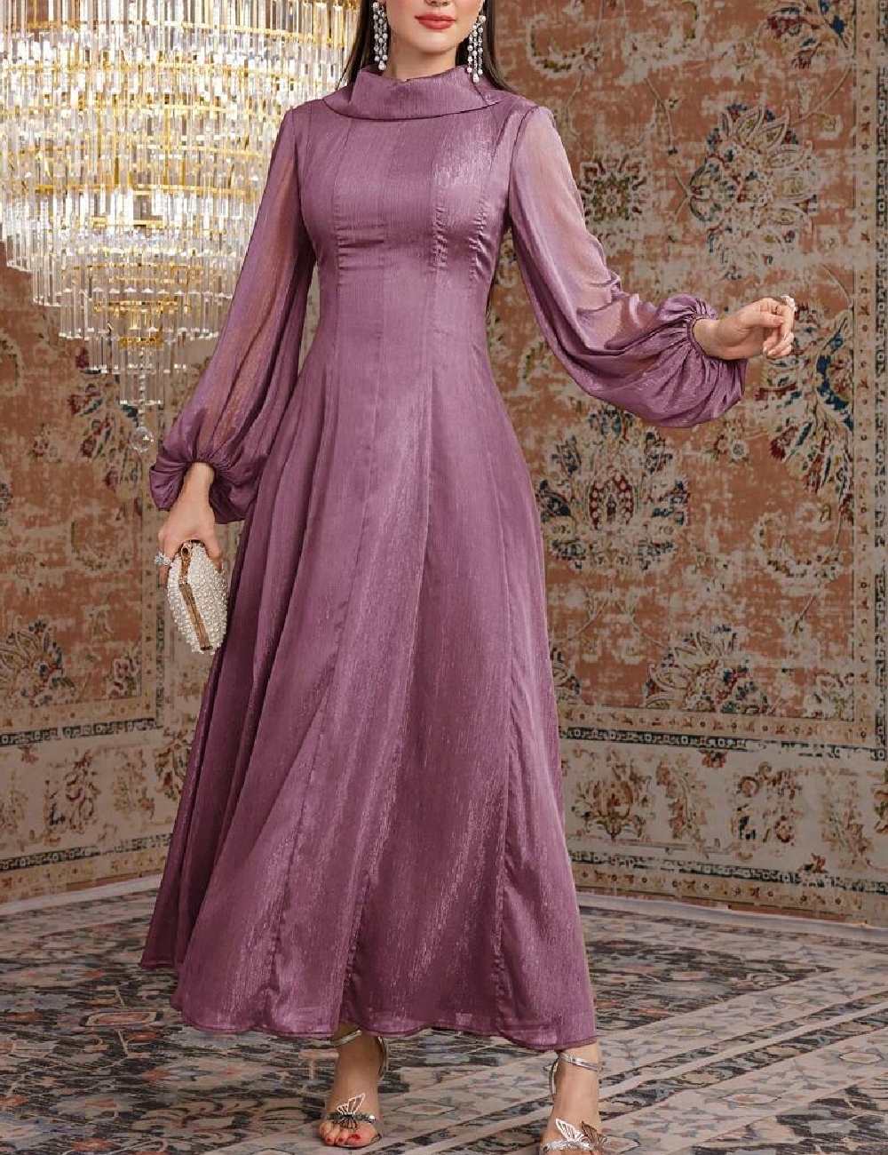 Rochie lunga SHEIN, mov