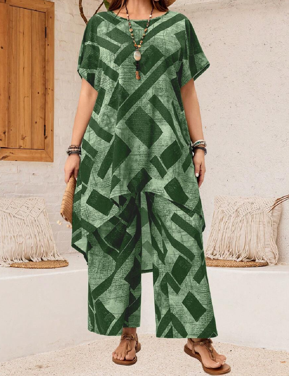 Compleu SHEIN CURVE, verde