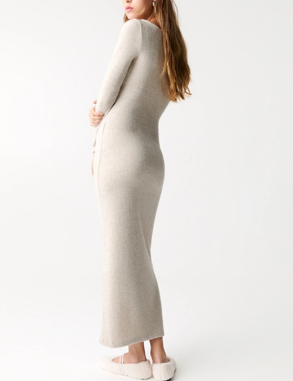 Rochie lunga Pull&Bear, gri - 1 | YEO