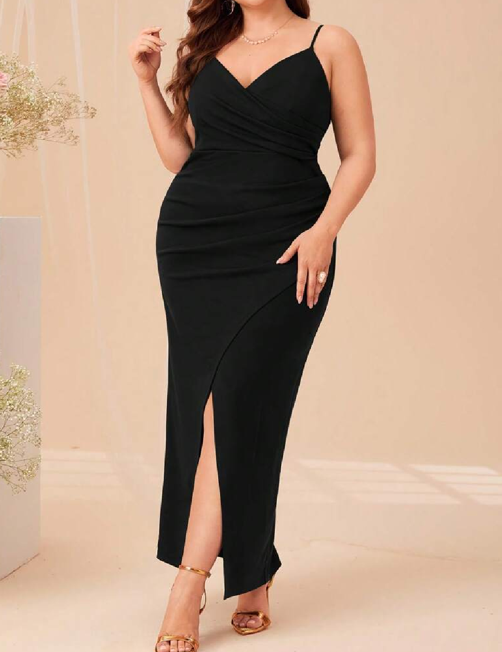 Rochie lunga SHEIN CURVE, negru - 1 | YEO