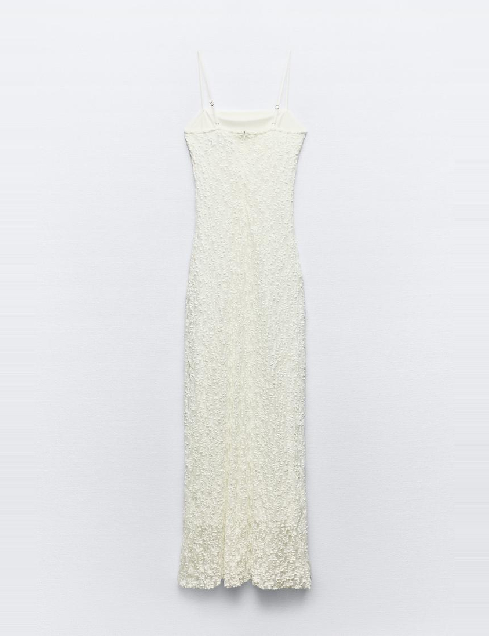 Rochie lunga Zara, alb - 1 | YEO