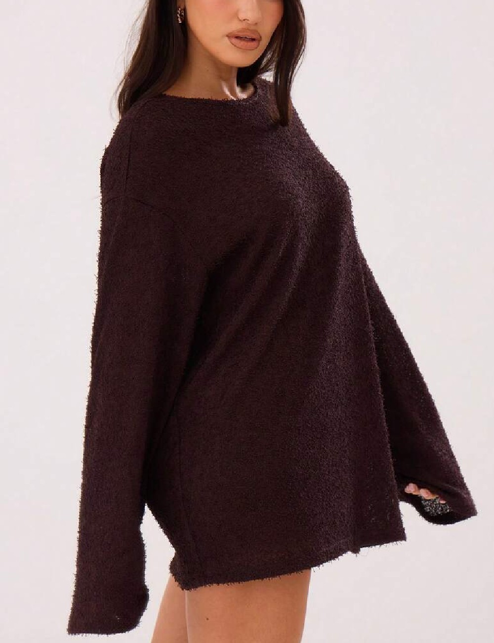Bluza SHEIN, maro inchis - 1 | YEO