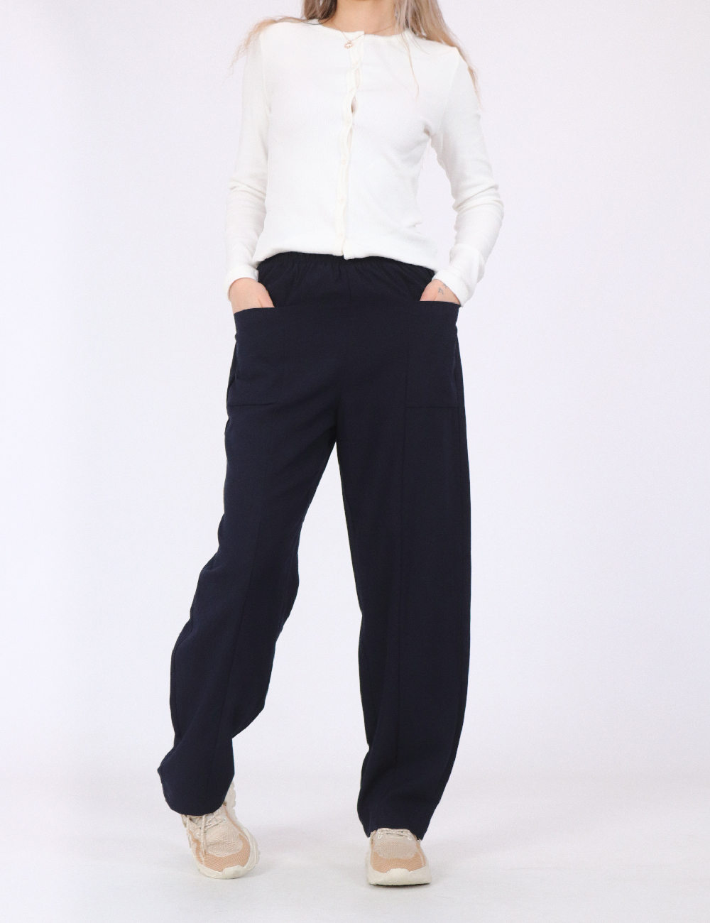 Pantaloni SHEIN, bleumarin inchis