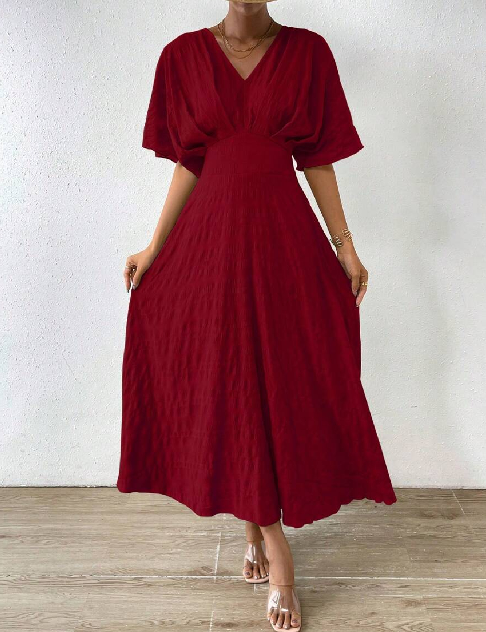 Rochie lunga SHEIN, rosu