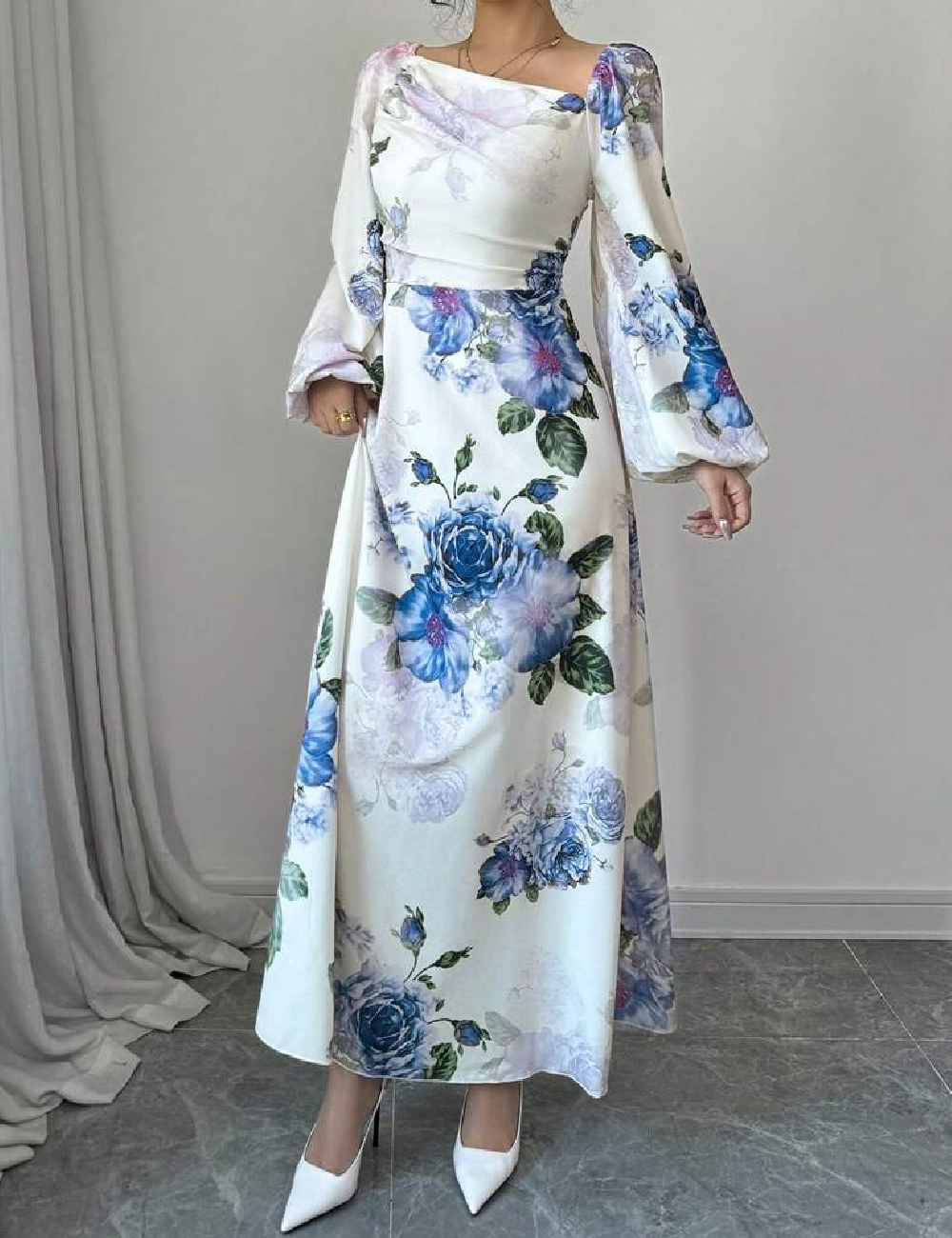 Rochie lunga SHEIN, floral print