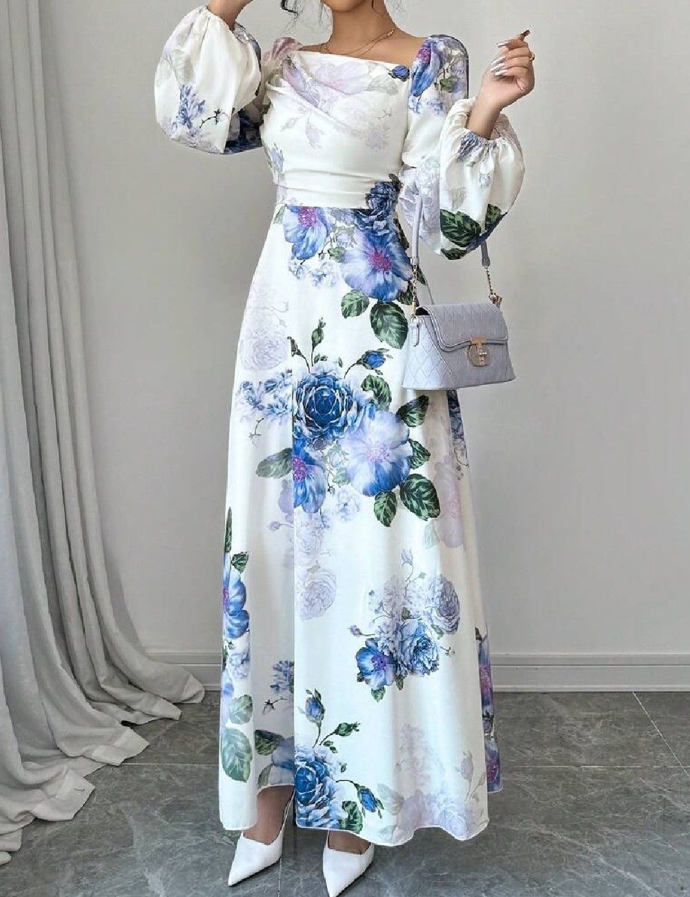 Rochie lunga SHEIN, floral print - 1 | YEO