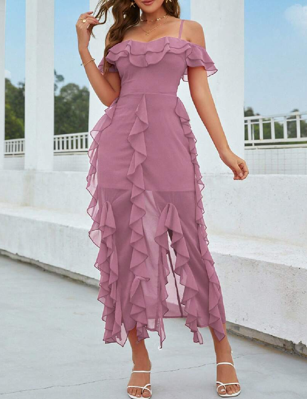 Rochie medie SHEIN, mov