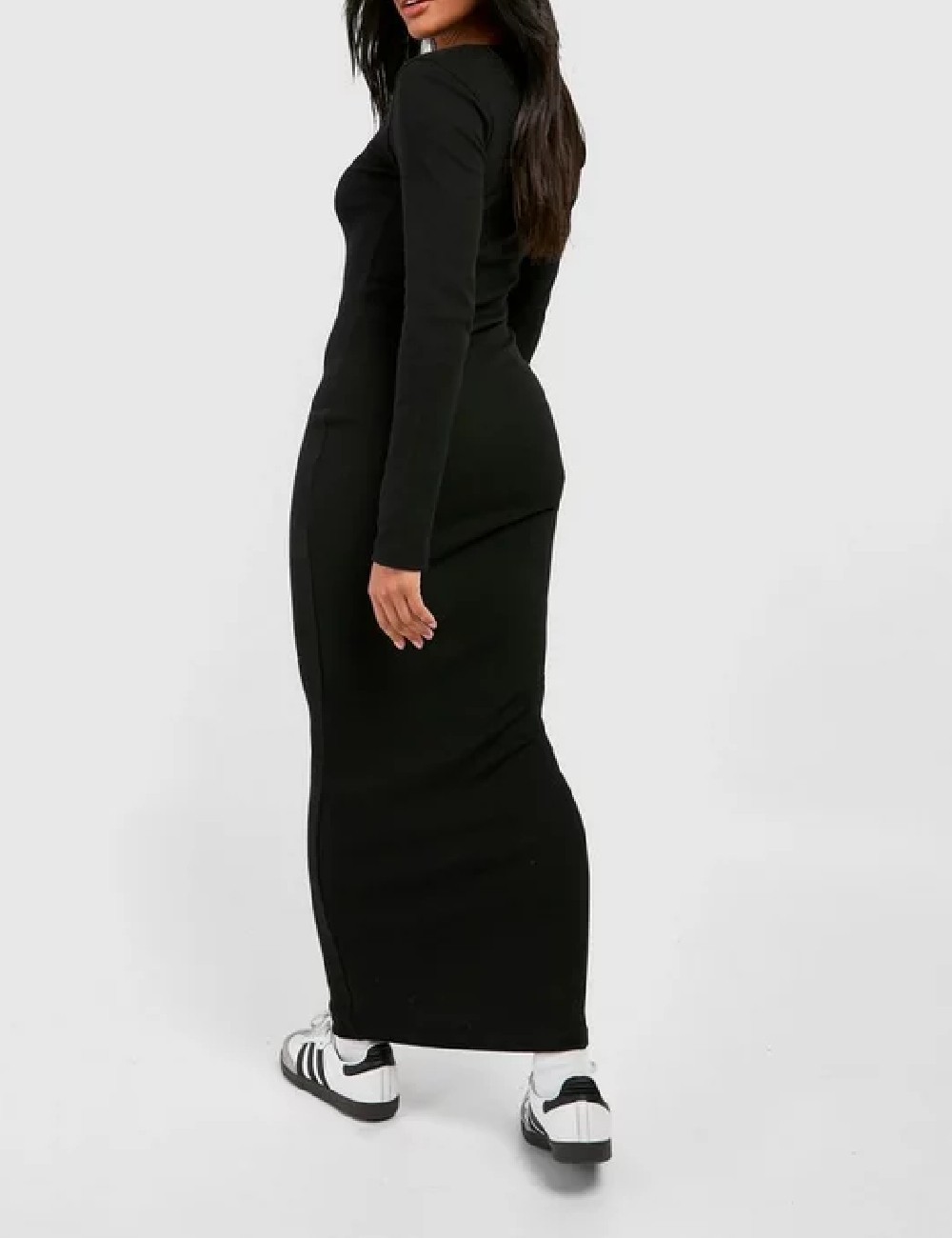 Rochie lunga Boohoo, negru - 1 | YEO