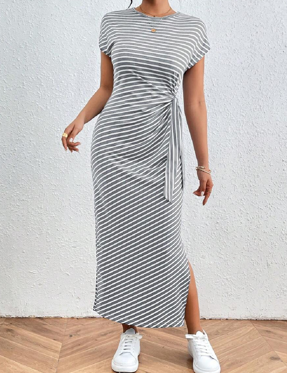 Rochie medie SHEIN CURVE, gri