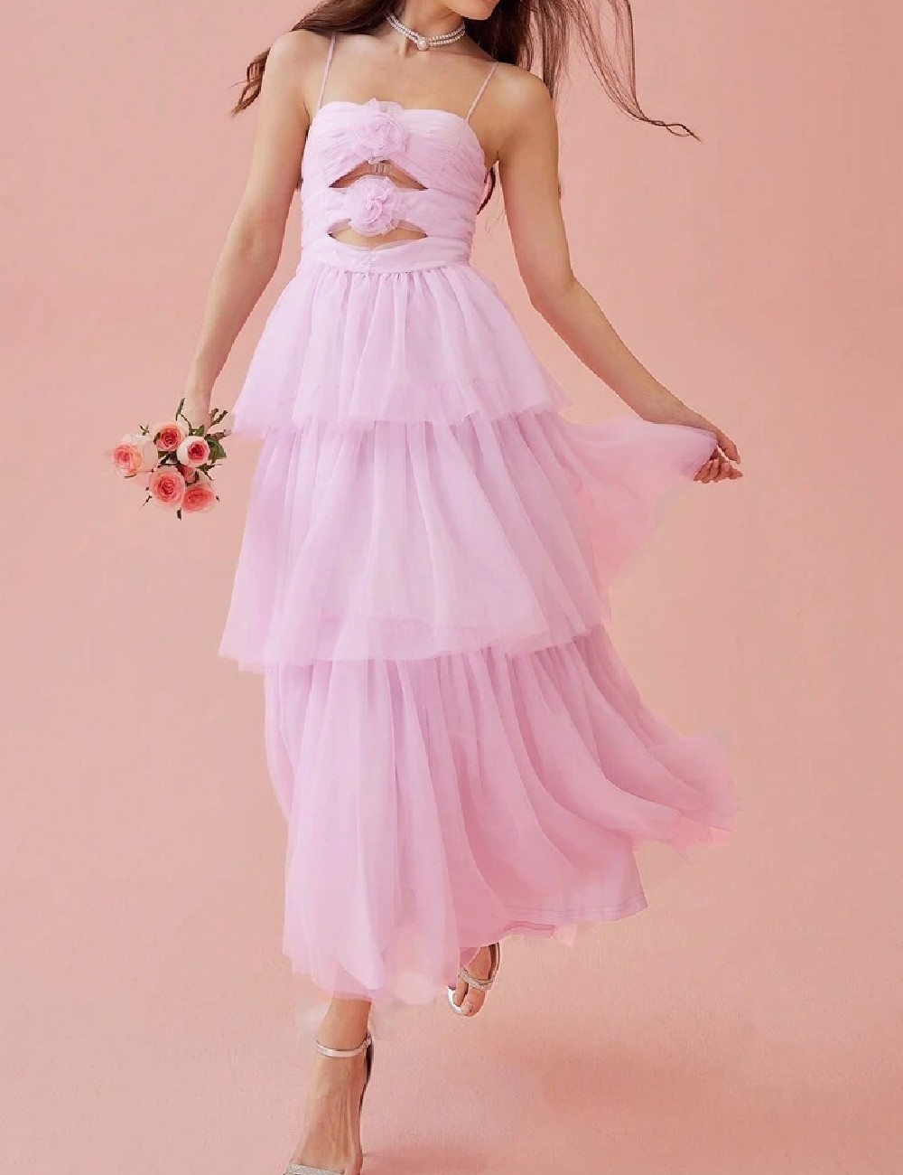 Rochie medie SHEIN, roz - 1 | YEO