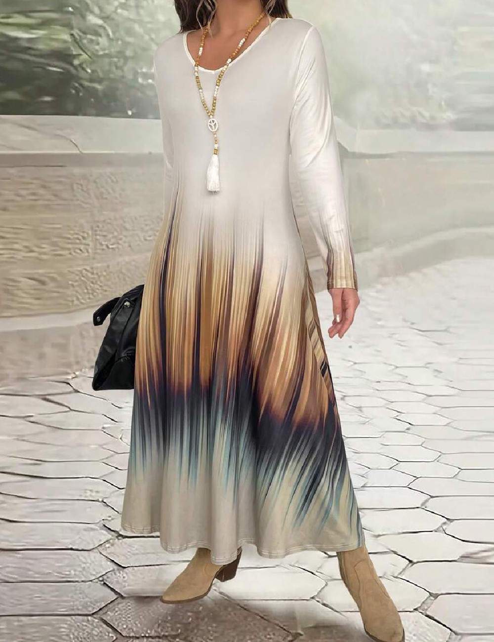 Rochie lunga SHEIN CURVE, mix culori - 1 | YEO
