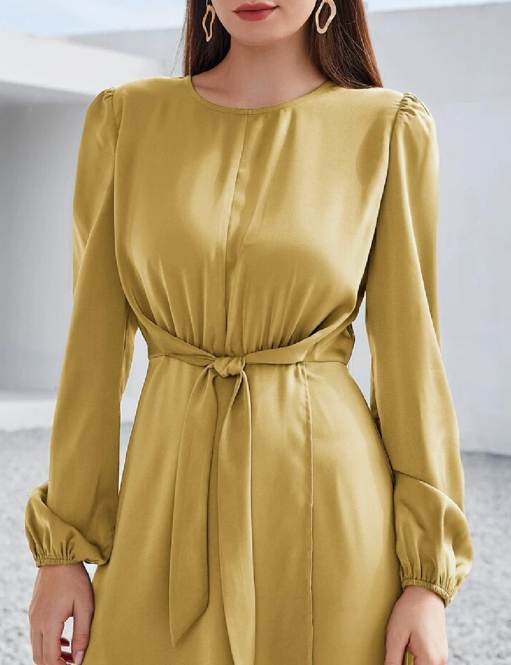 Rochie lunga SHEIN, galben - 1 | YEO