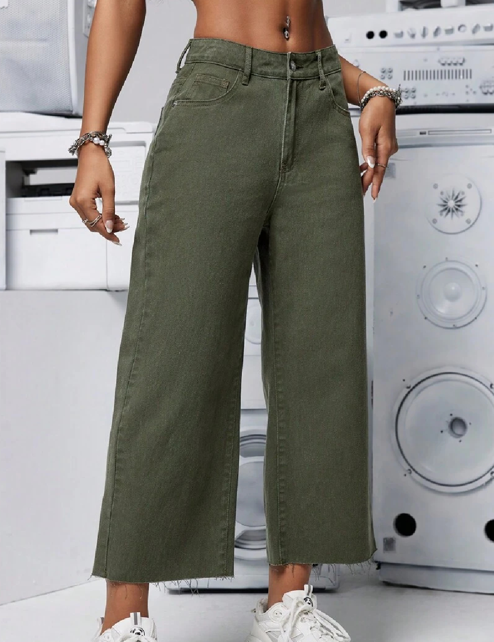Blugi SHEIN, verde