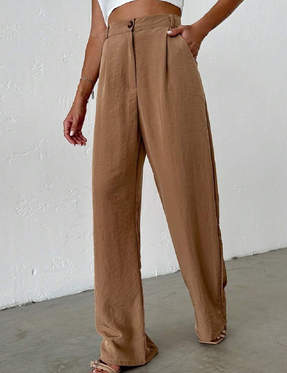 Pantaloni SHEIN, maro - 1 | YEO