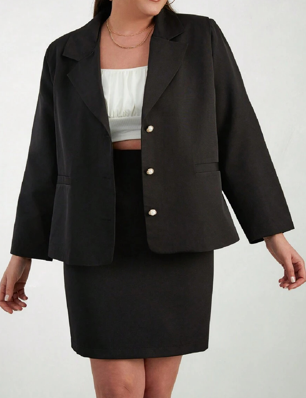 Compleu SHEIN CURVE, negru