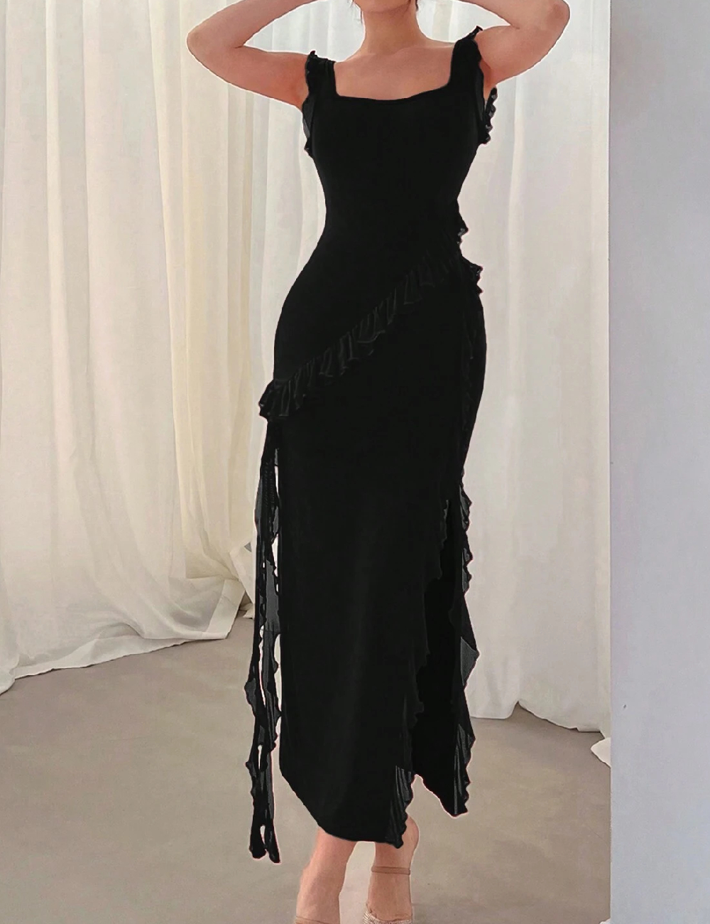 Rochie lunga SHEIN, negru
