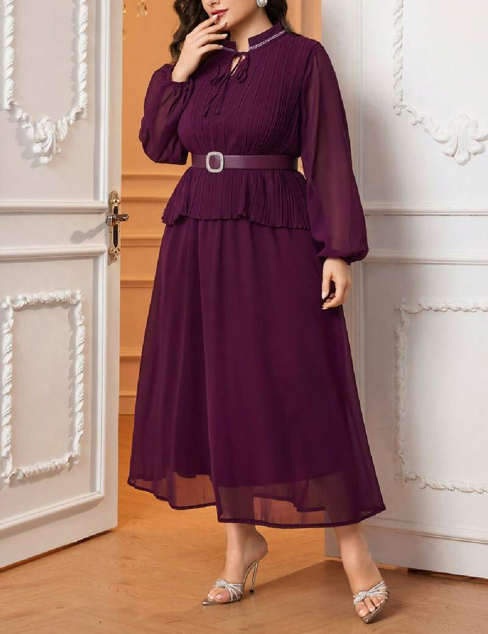 Rochie lunga SHEIN CURVE, mov