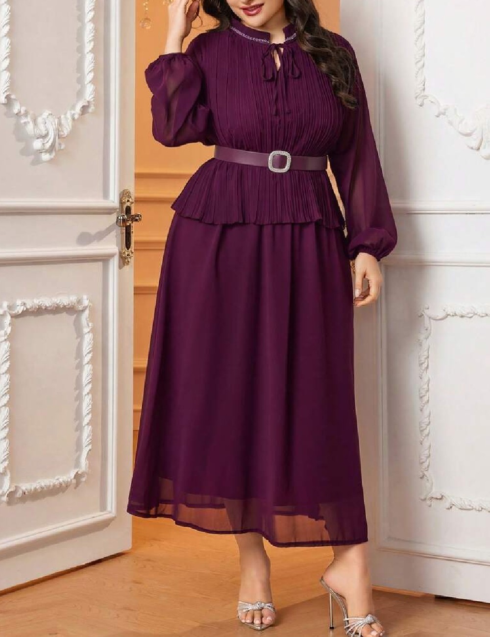 Rochie lunga SHEIN CURVE, mov - 1 | YEO