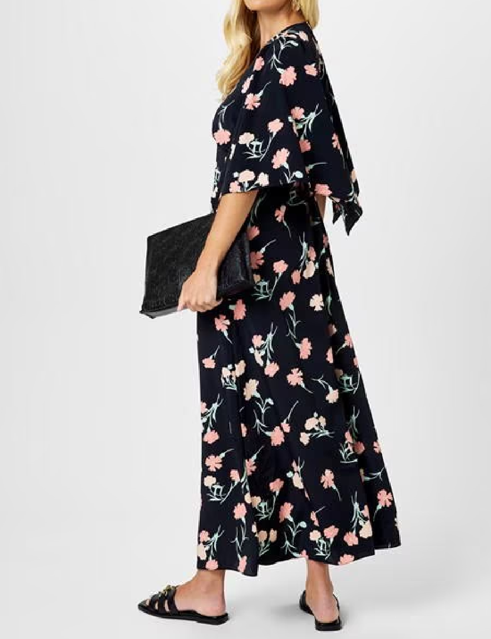Rochie lunga Biba, negru - 1 | YEO
