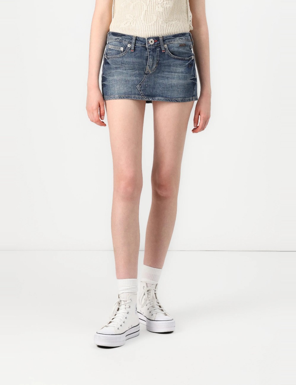 Fusta Urban Outfitters, albastru - 1 | YEO