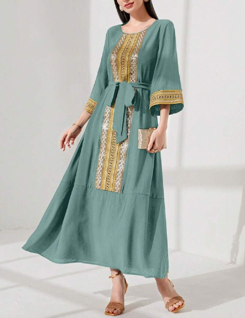 Rochie lunga SHEIN, albastru