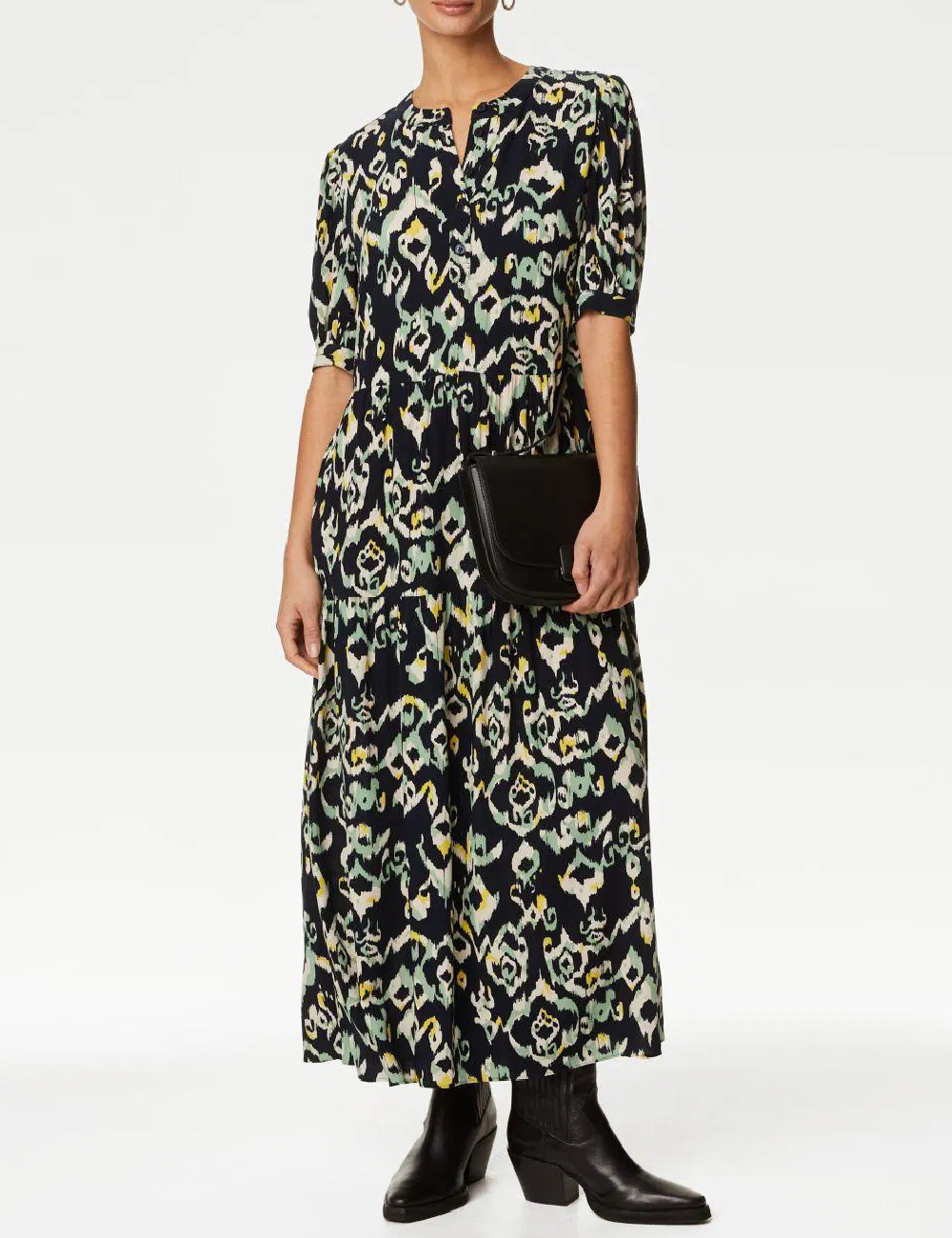 Rochie lunga M&S Collection, bleumarin inchis