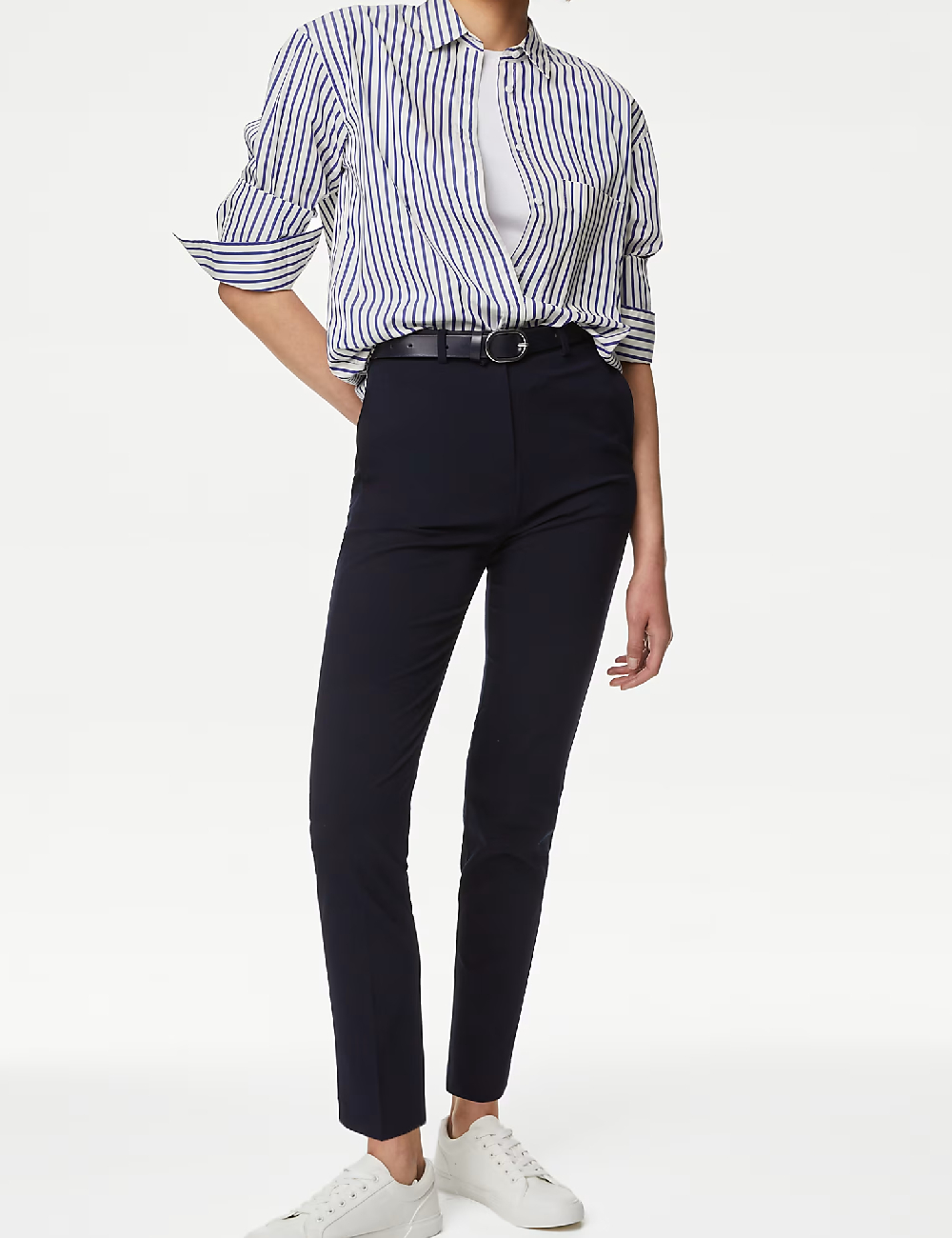 Pantaloni M&S Collection, bleumarin inchis