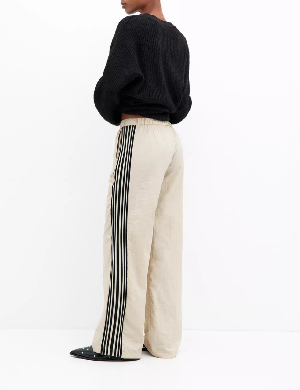 Pantaloni Pull&Bear, crem - 1 | YEO