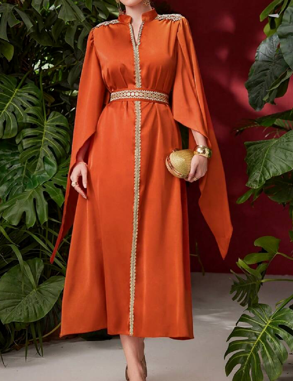 Rochie medie SHEIN, portocaliu