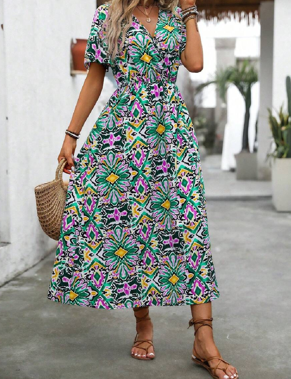Rochie lunga SHEIN, mix culori