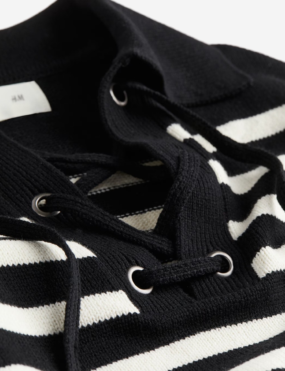 Bluza H&M, alb/negru - 1 | YEO