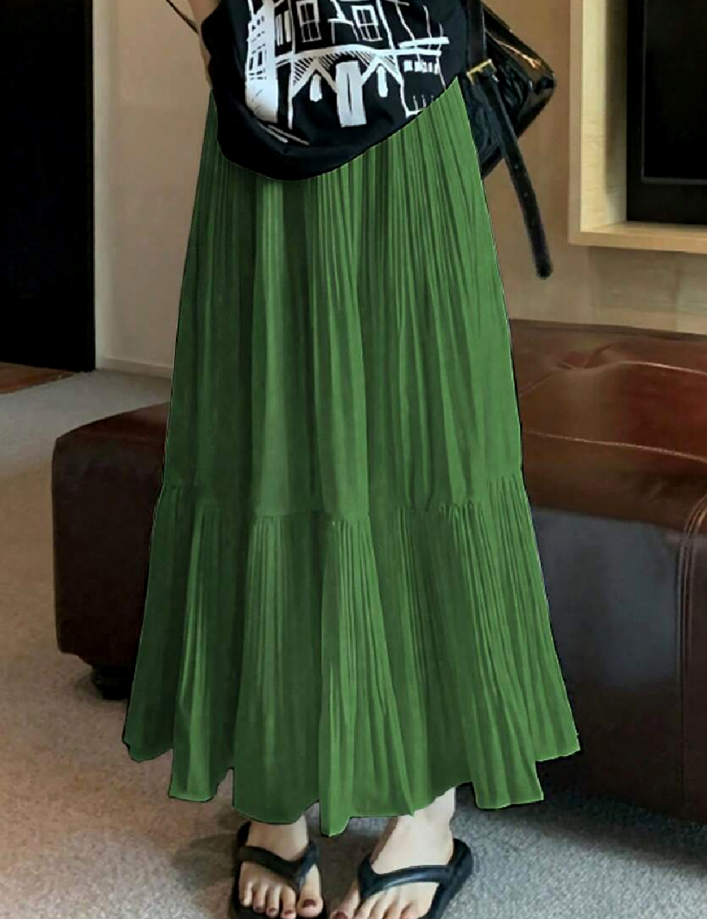 Fusta SHEIN, verde