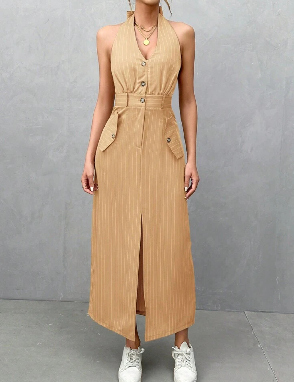Rochie lunga SHEIN, maro
