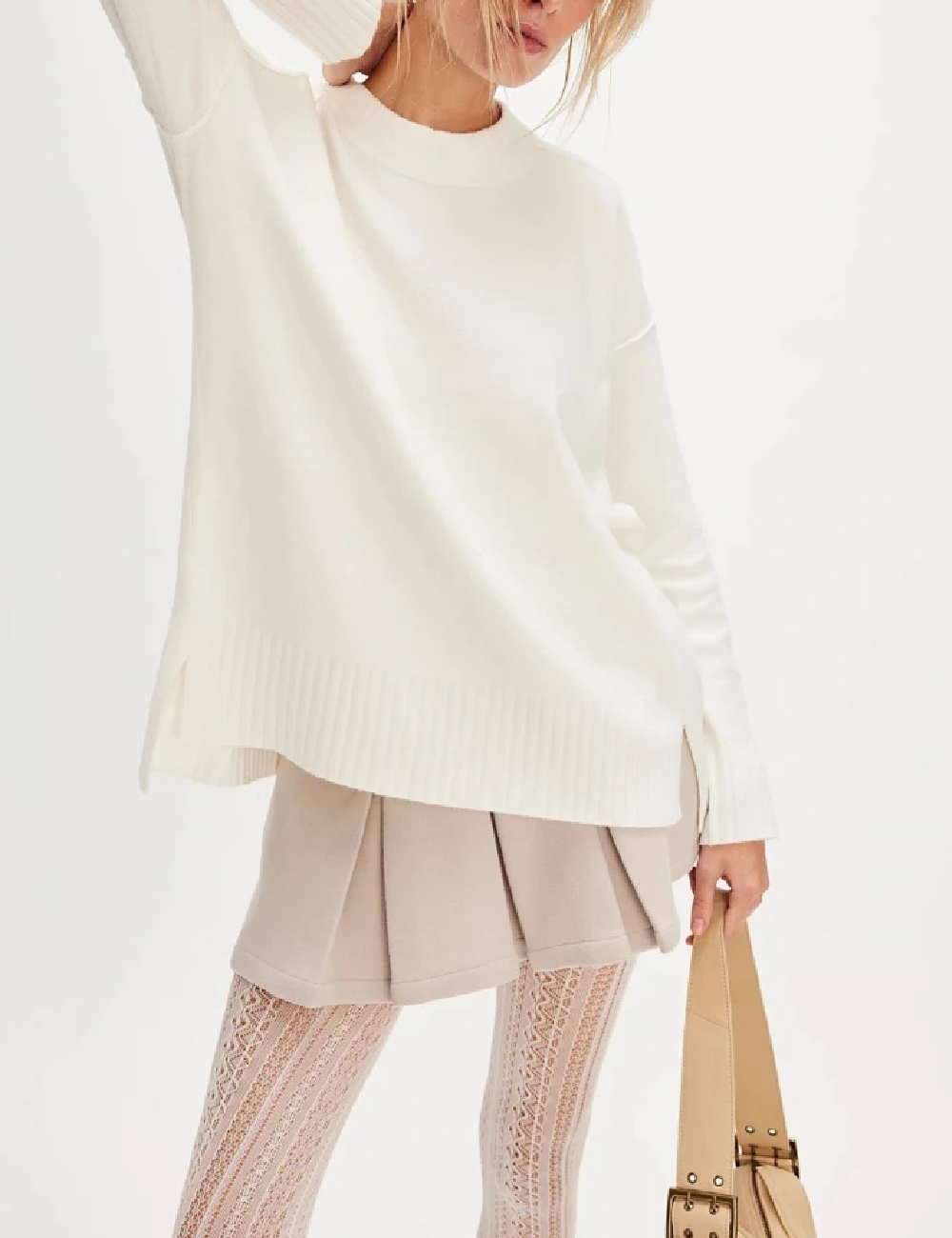 Pulover Free People, alb