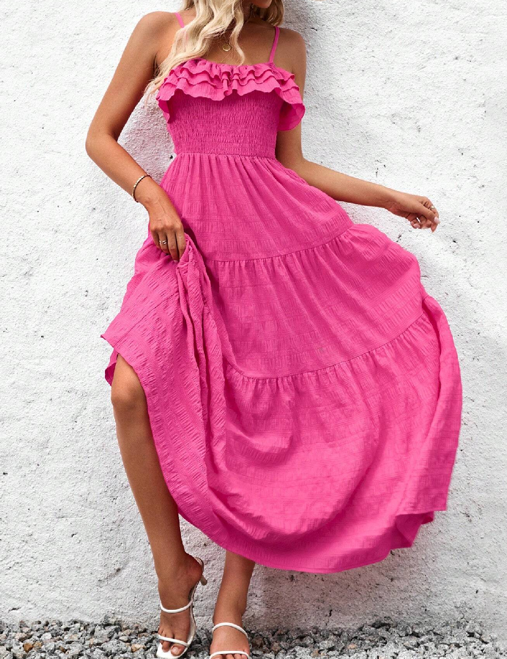 Rochie lunga SHEIN, roz