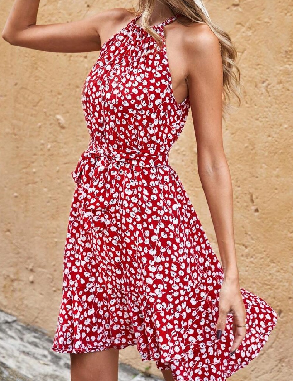 Rochie scurta SHEIN, rosu - 1 | YEO