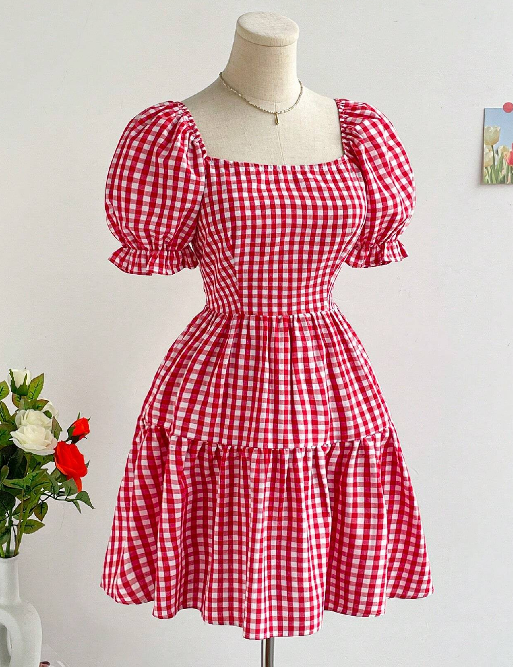 Rochie scurta SHEIN, rosu