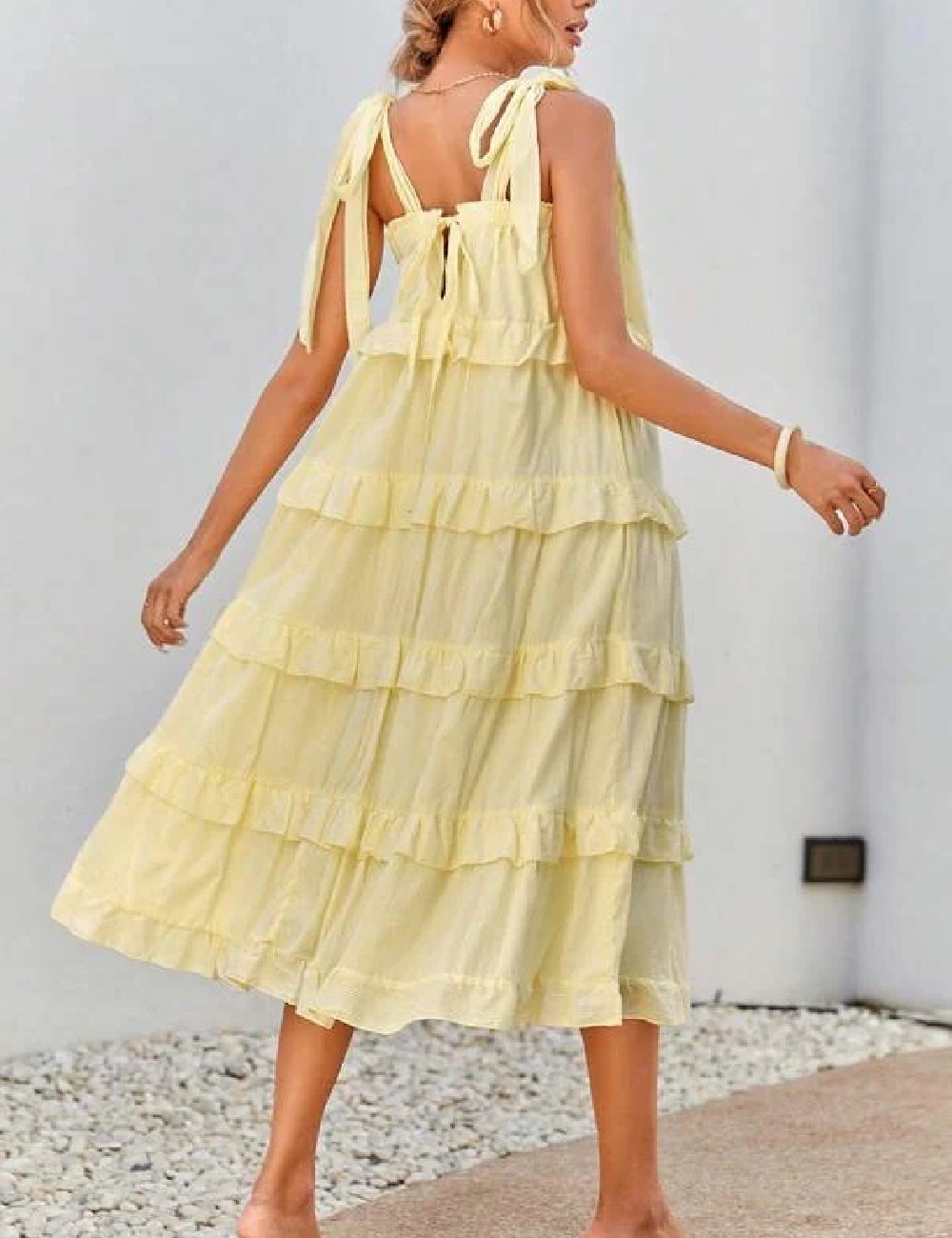 Rochie medie SHEIN, galben - 1 | YEO