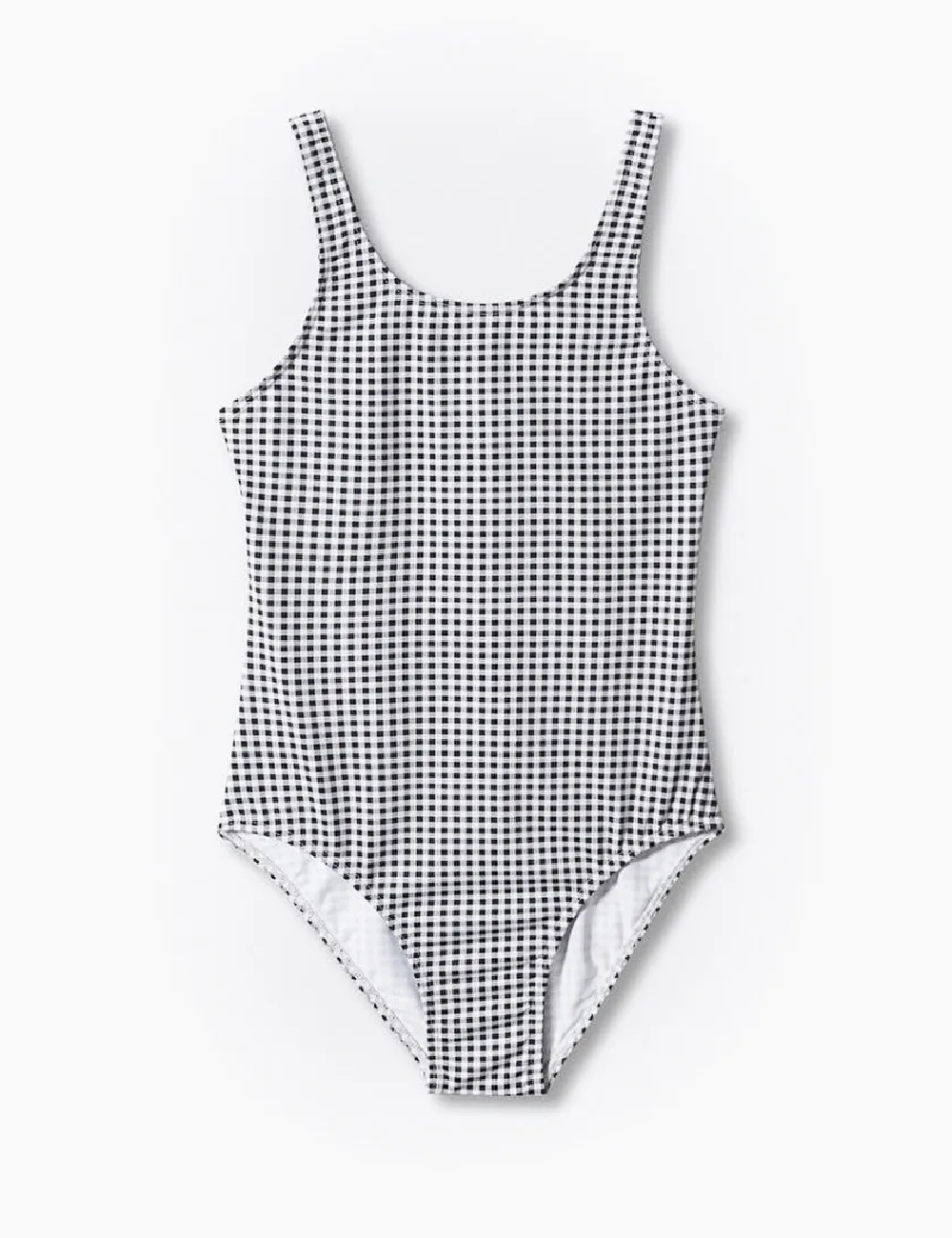 Costum de baie Mango Kids, alb/negru