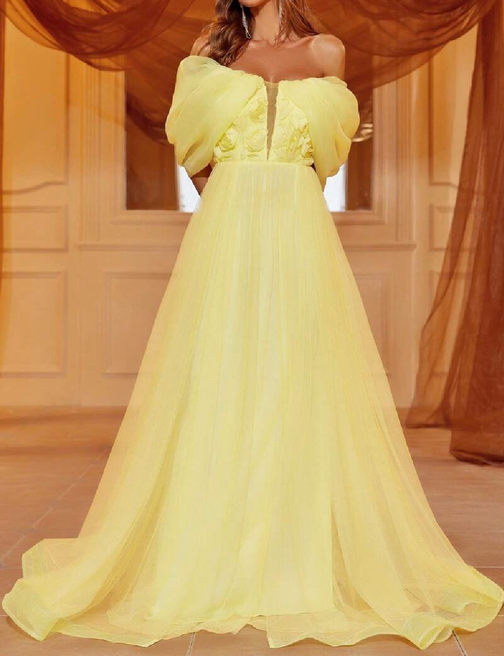 Rochie lunga SHEIN, galben - 1 | YEO