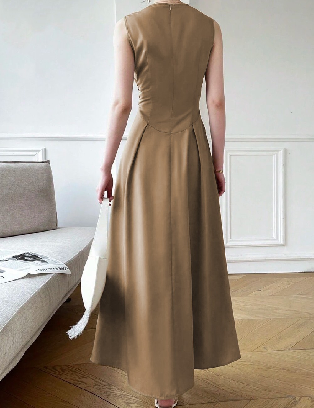 Rochie lunga SHEIN, maro - 1 | YEO