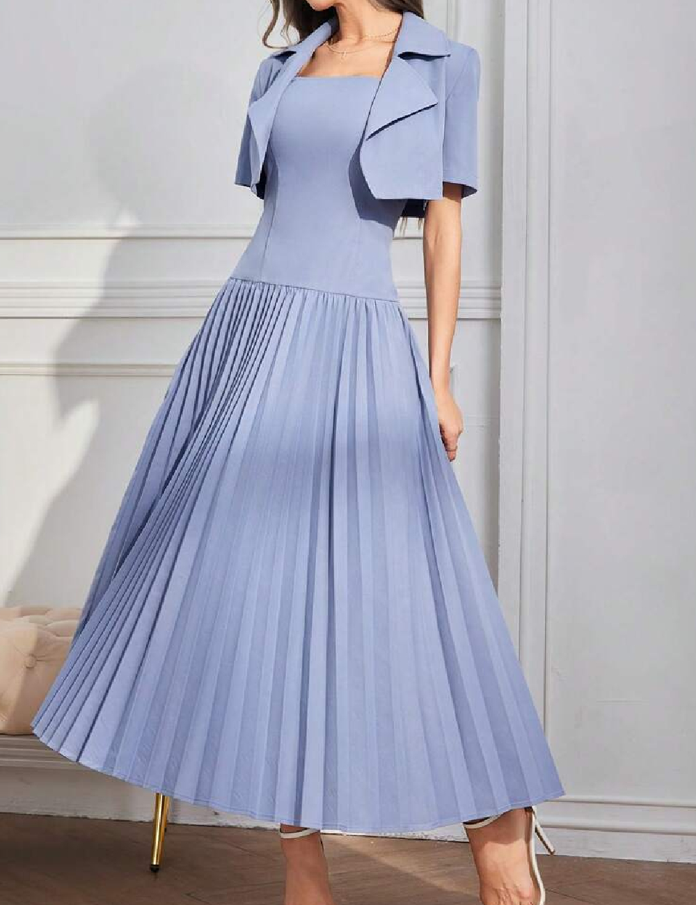 Rochie lunga SHEIN, albastru