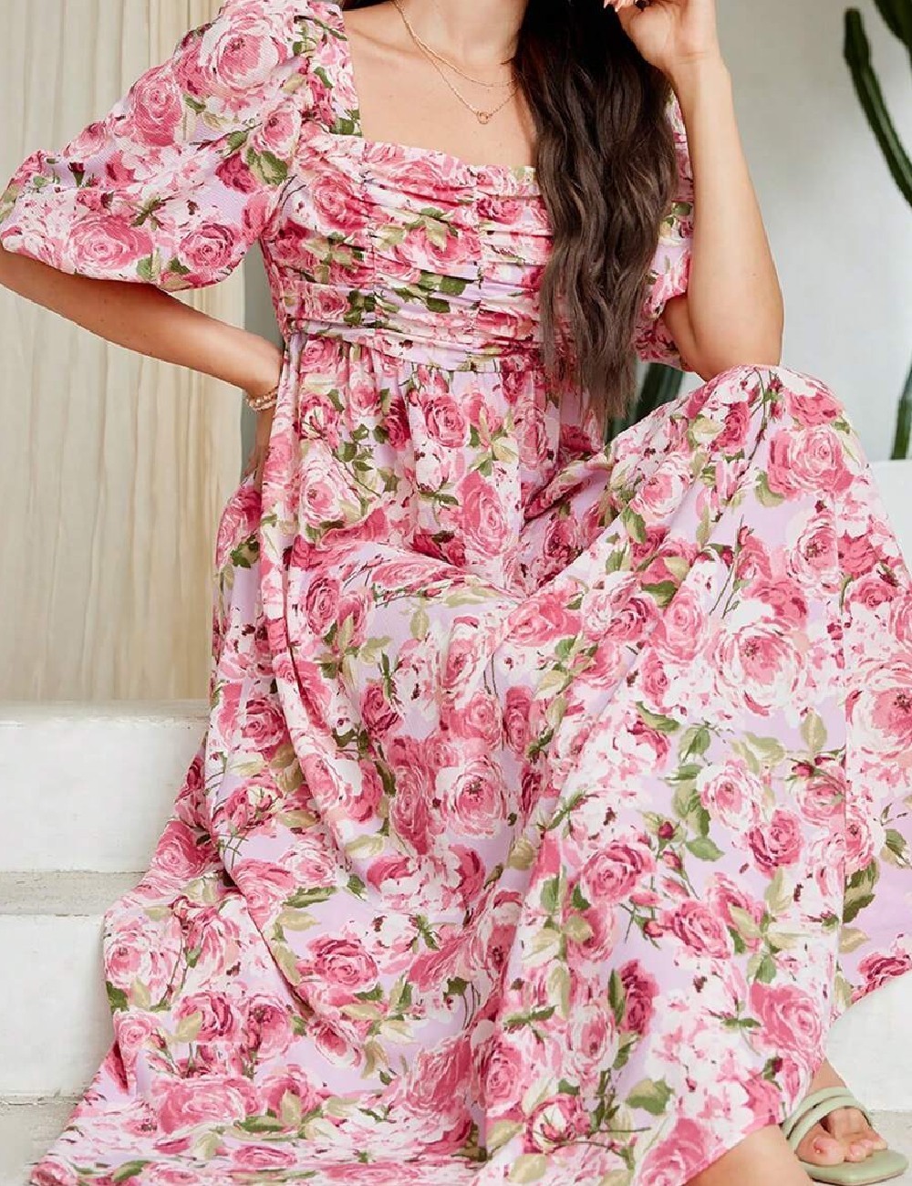 Rochie medie SHEIN, roz - 1 | YEO