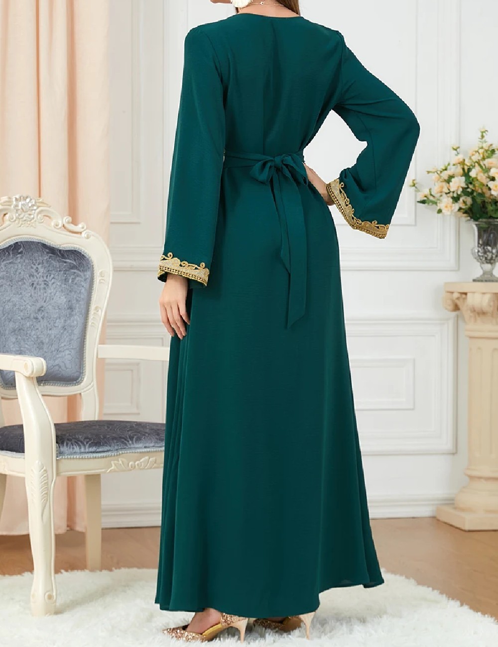 Rochie lunga SHEIN, turcoaz - 1 | YEO