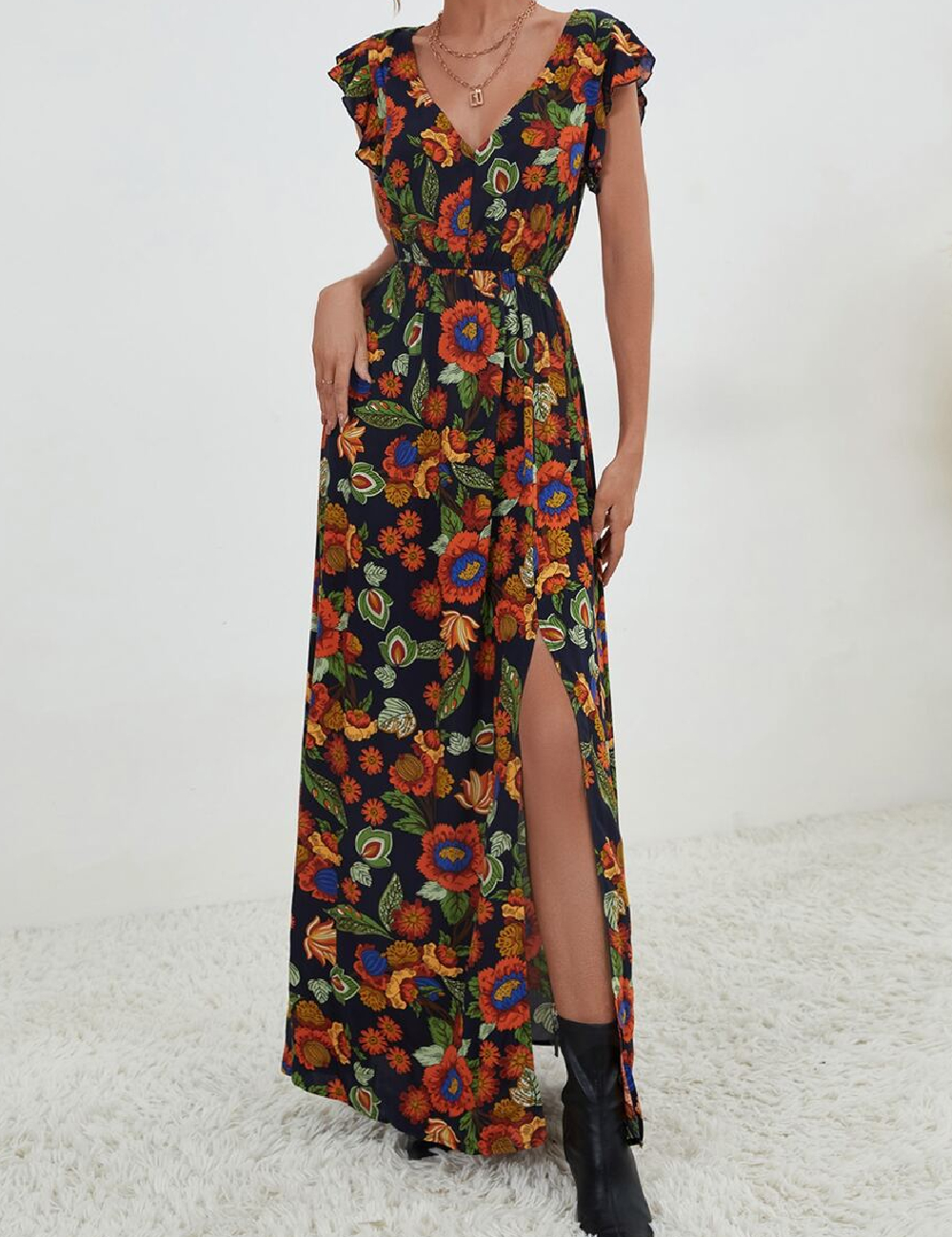 Rochie lunga SHEIN, mix culori