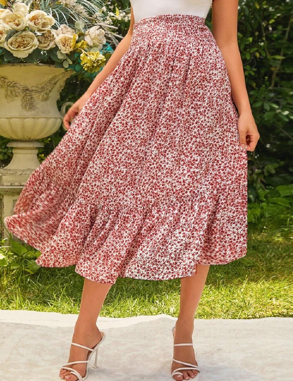 Fusta SHEIN Maternity, floral print - 1 | YEO